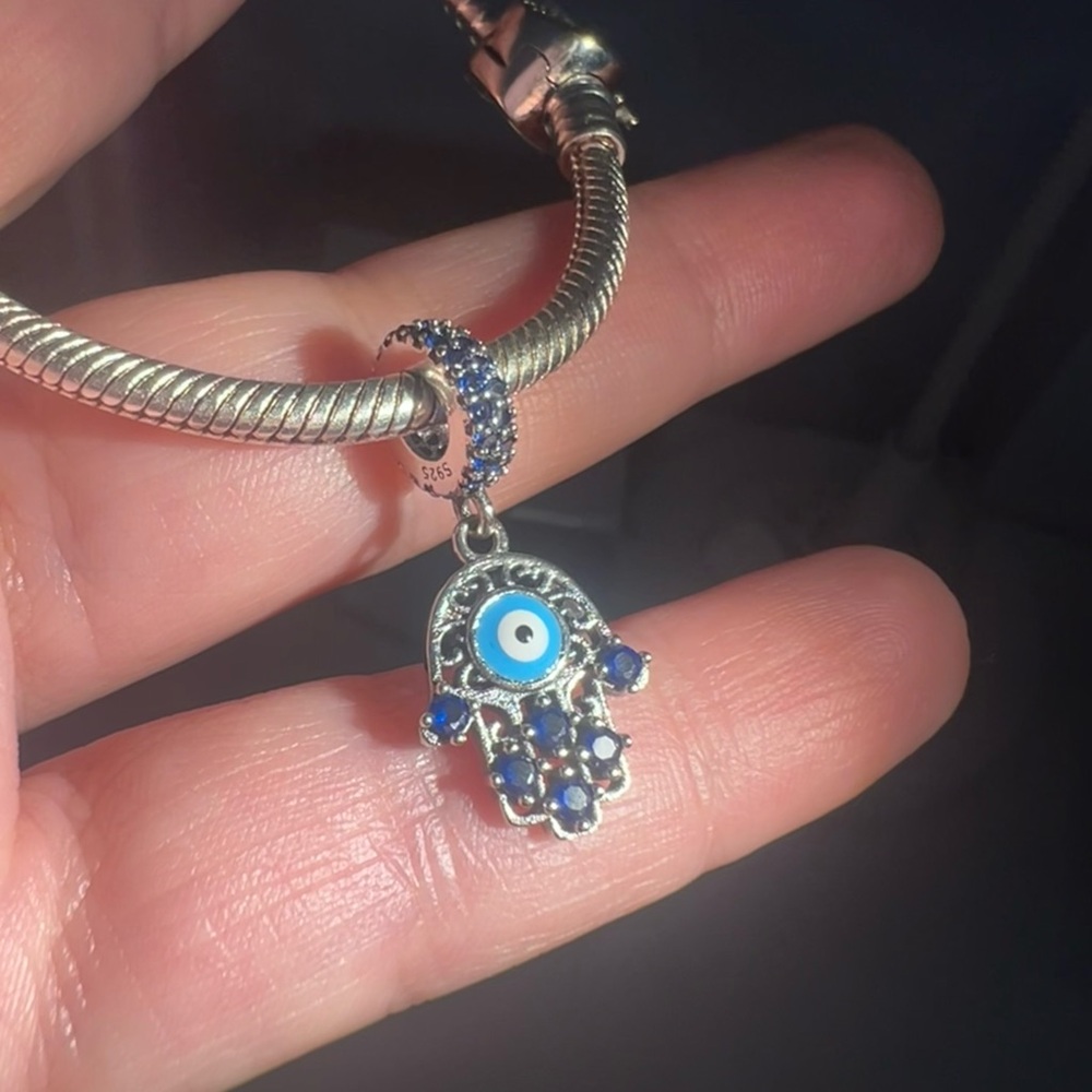 Dazzling Hamsa Dangle Charm (One) - image 8